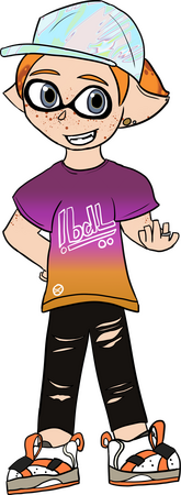 Lined black, flat colors